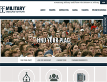 Tablet Screenshot of militarymissionsnetwork.com